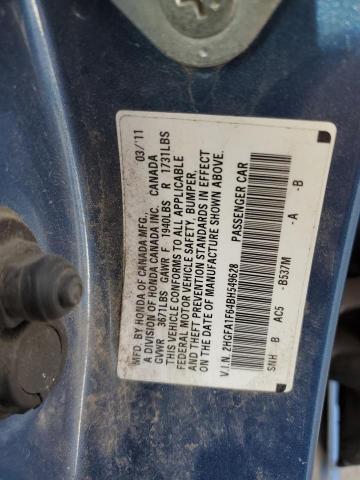 2HGFA1F64BH549628 - 2011 HONDA CIVIC LX-S 蓝色 照片 13