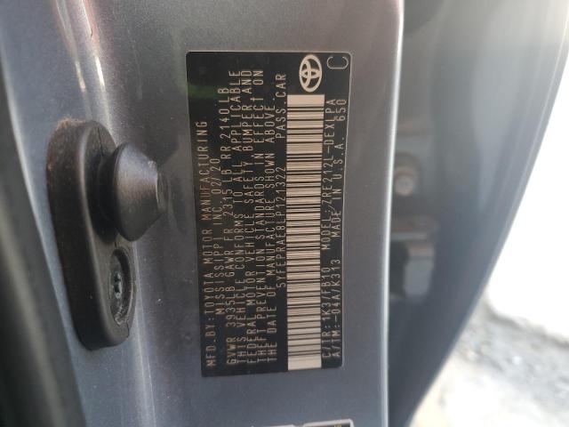 5YFEPRAE8LP121322 - 2020 TOYOTA COROLLA LE Mavi foto 12