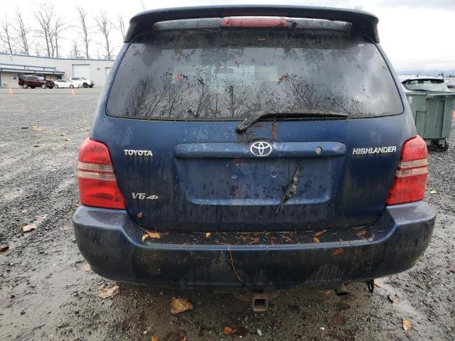 JTEHF21A720054933 - 2002 TOYOTA HIGHLANDER LIMITED BLUE photo 6