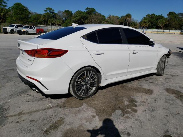 KMHD04LB9JU476288 - 2018 HYUNDAI ELANTRA SPORT WHITE photo 3