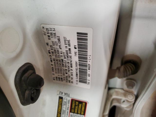 5J6RM4H74EL046841 - 2014 HONDA CR-V EXL WHITE photo 13