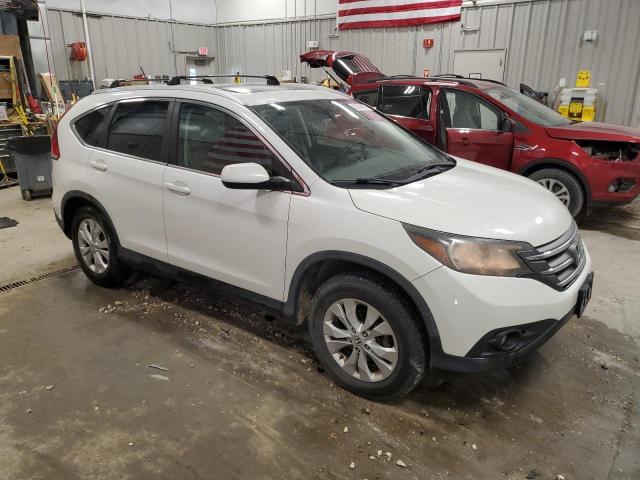 5J6RM4H74EL046841 - 2014 HONDA CR-V EXL WHITE photo 4