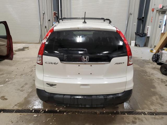5J6RM4H74EL046841 - 2014 HONDA CR-V EXL WHITE photo 6
