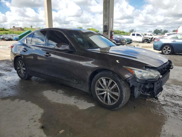 JN1BV7AR9EM692648 - 2014 INFINITI Q50 BASE BROWN photo 4