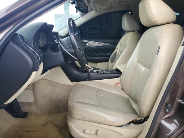 JN1BV7AR9EM692648 - 2014 INFINITI Q50 BASE BROWN photo 7