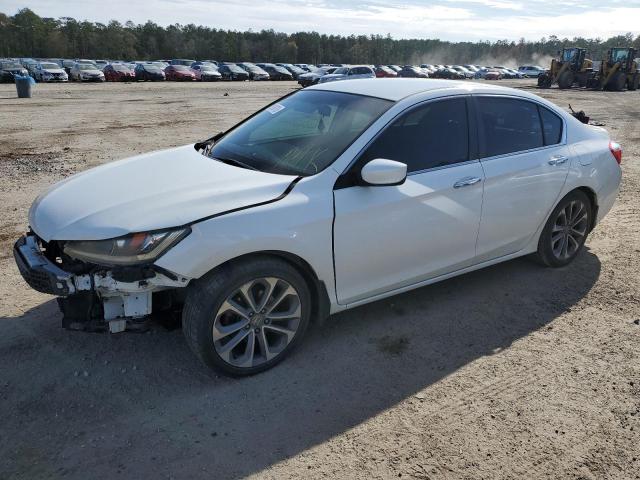 1HGCR2F51EA015434 - 2014 HONDA ACCORD SPORT WHITE photo 1