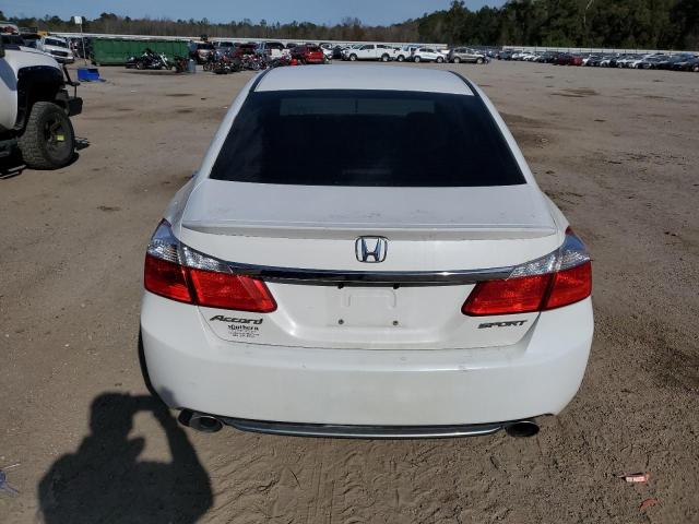 1HGCR2F51EA015434 - 2014 HONDA ACCORD SPORT WHITE photo 6