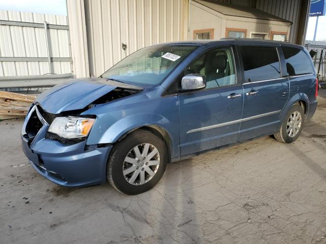 2C4RC1CGXCR209415 - 2012 CHRYSLER TOWN & COU TOURING L BLUE photo 1