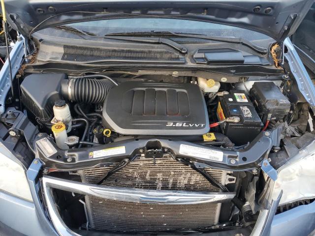 2C4RC1CGXCR209415 - 2012 CHRYSLER TOWN & COU TOURING L BLUE photo 11