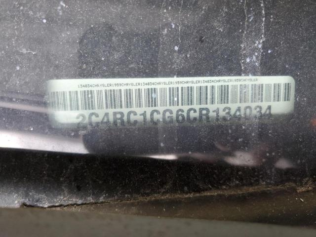 2C4RC1CG6CR134034 - 2012 CHRYSLER TOWN & COU TOURING L BLACK photo 13