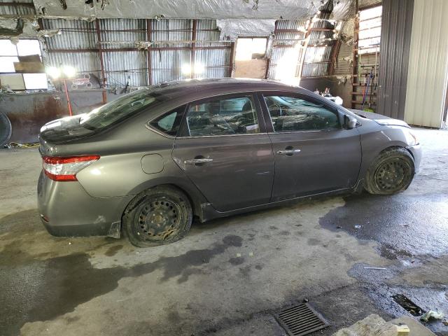 3N1AB7AP8FL691439 - 2015 NISSAN SENTRA S GRAY photo 3