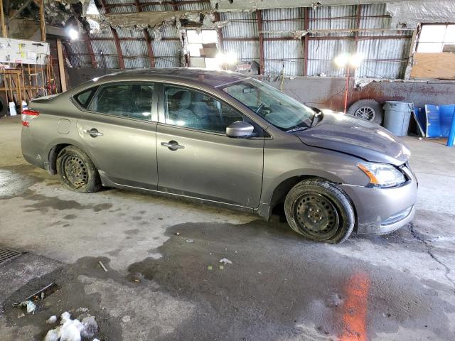 3N1AB7AP8FL691439 - 2015 NISSAN SENTRA S GRAY photo 4