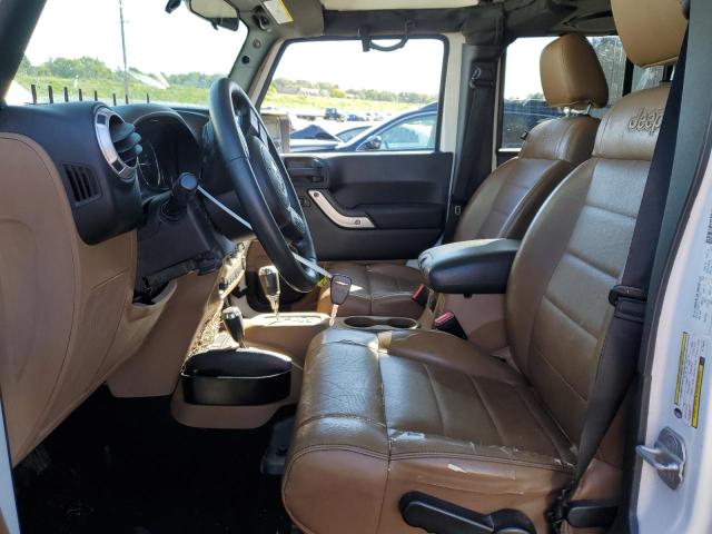 1C4HJWEGXCL199876 - 2012 JEEP WRANGLER U SAHARA Սպիտակ լուսանկար 7