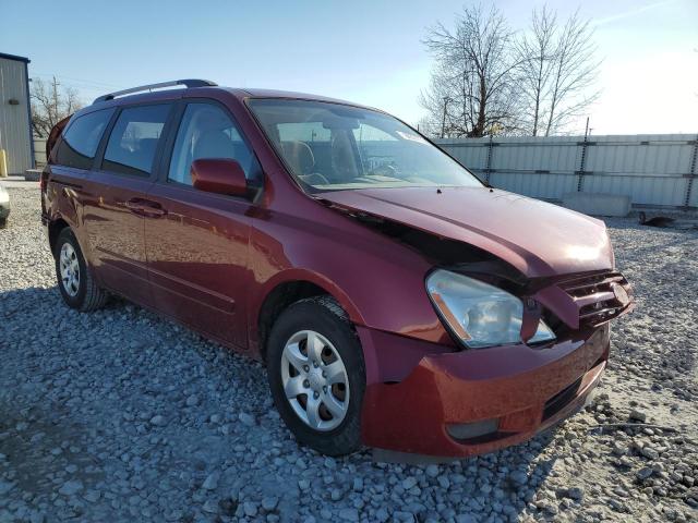 KNDMG4C32A6344972 - 2010 KIA SEDONA LX RED photo 4