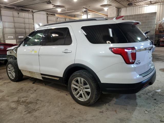 1FM5K8D84KGA46466 - 2019 FORD EXPLORER XLT WHITE photo 2