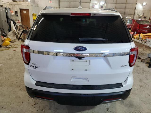 1FM5K8D84KGA46466 - 2019 FORD EXPLORER XLT WHITE photo 6