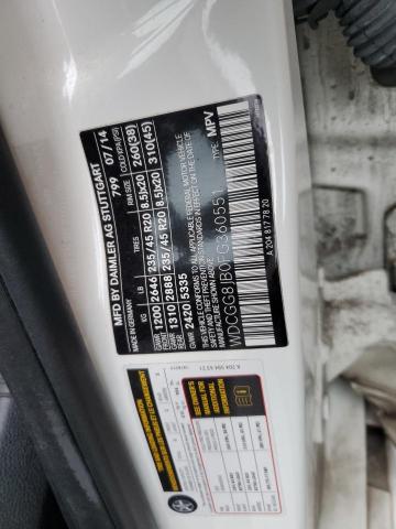 WDCGG8JB0FG360551 - 2015 MERCEDES-BENZ GLK 350 4MATIC WHITE photo 13