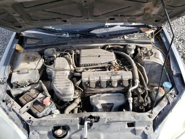 2HGES16545H596730 - 2005 HONDA CIVIC LX GRAY photo 11