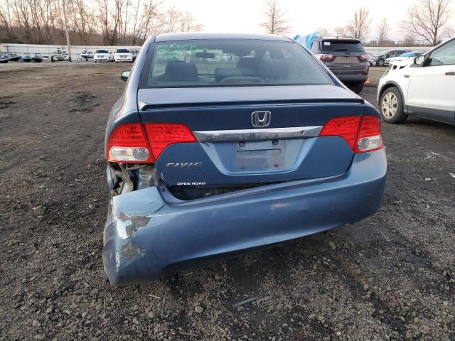 19XFA1F67AE087073 - 2010 HONDA CIVIC LX-S Bleu photo 6