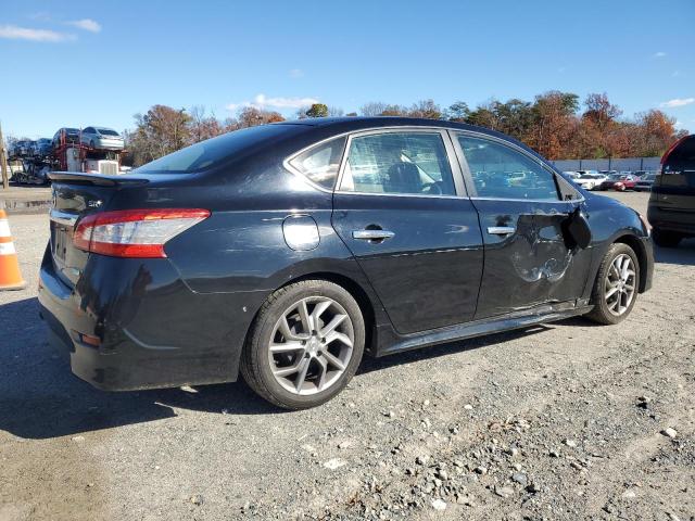 3N1AB7AP3DL727406 - 2013 NISSAN SENTRA S BLACK photo 3