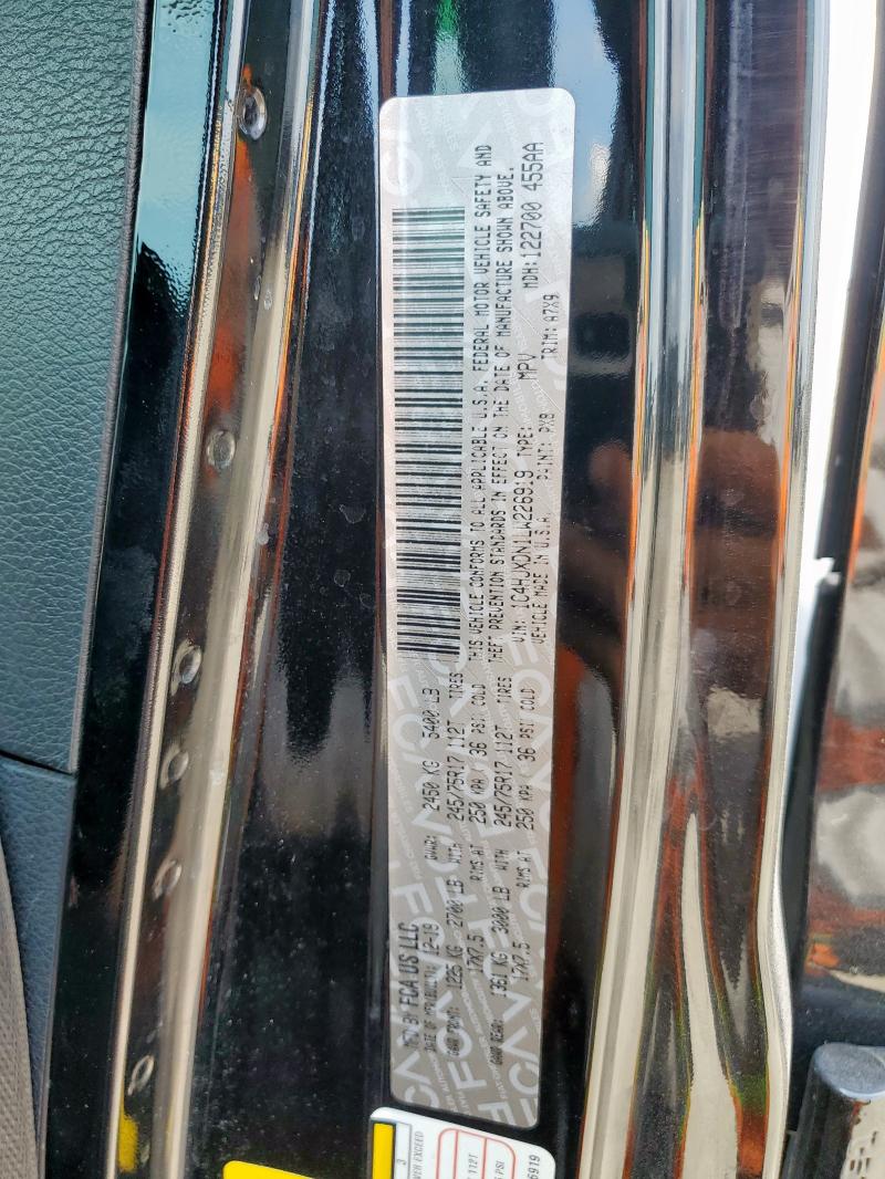 1C4HJXDN1LW226919 - 2020 JEEP WRANGLER U SPORT შავი ფოტო 12