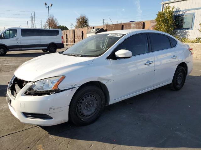 3N1AB7AP3EY329665 - 2014 NISSAN SENTRA S WHITE photo 1