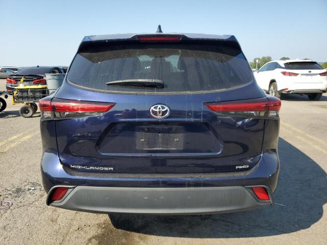 5TDCZRBH5MS532163 - 2021 TOYOTA HIGHLANDER L BLUE photo 6