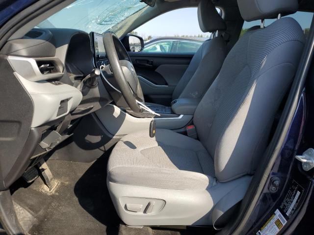 5TDCZRBH5MS532163 - 2021 TOYOTA HIGHLANDER L BLUE photo 7