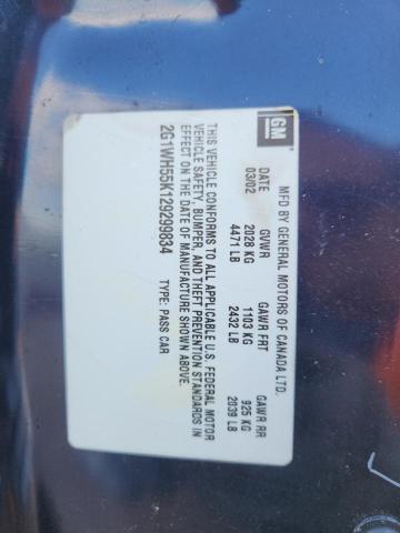 2G1WH55K129299834 - 2002 CHEVROLET IMPALA LS 蓝色 照片 12