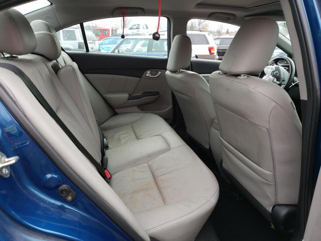 19XFB2F96FE211239 - 2015 HONDA CIVIC EXL ლურჯი ფოტო 10