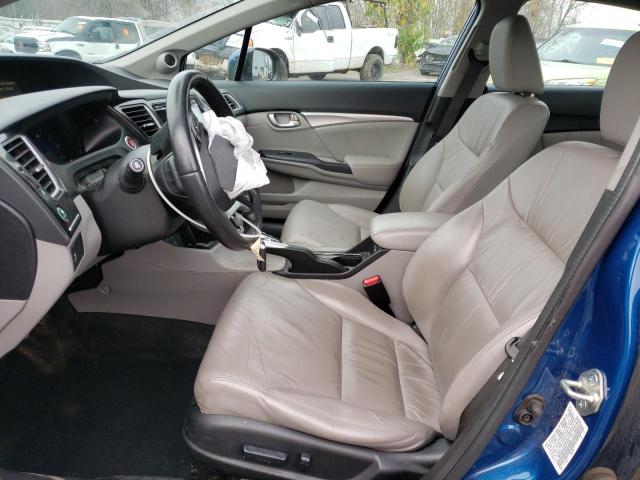 19XFB2F96FE211239 - 2015 HONDA CIVIC EXL ლურჯი ფოტო 7