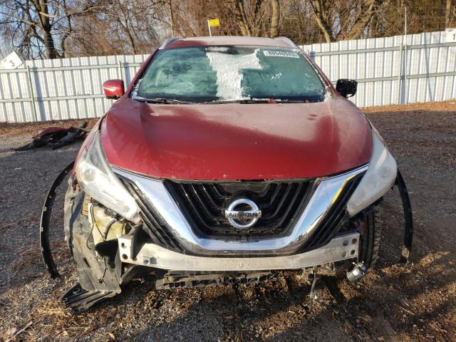 5N1AZ2MH9FN270163 - 2015 NISSAN MURANO S RED photo 5