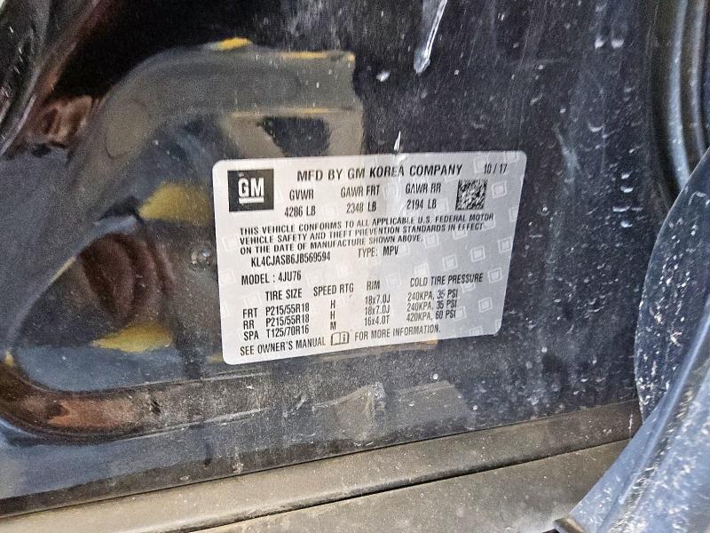 KL4CJASB6JB569594 - 2018 BUICK ENCORE PREFERRED 黑色 照片 13