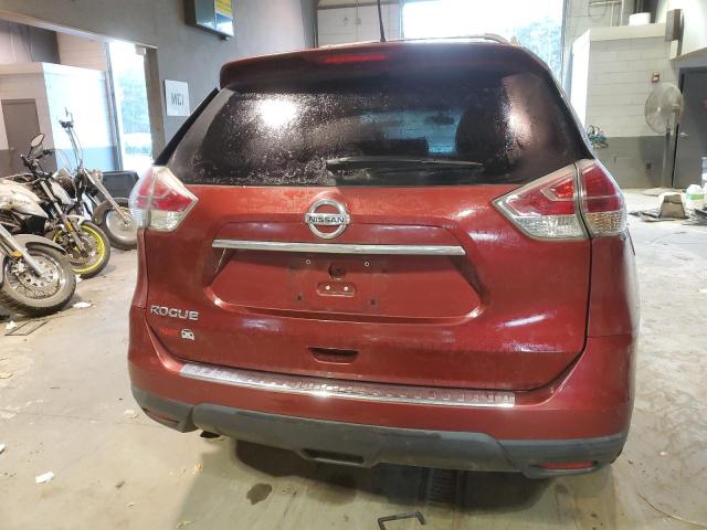 5N1AT2MT7GC862230 - 2016 NISSAN ROGUE S BURGUNDY photo 6