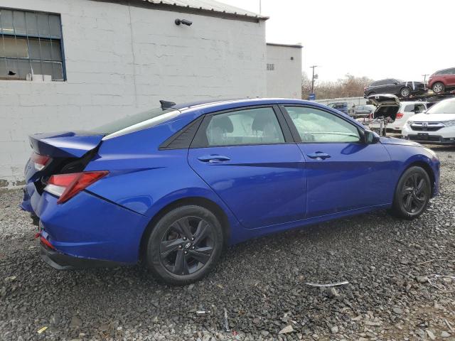 5NPLS4AG0MH005251 - 2021 HYUNDAI ELANTRA SEL BLUE photo 3