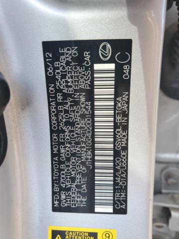 JTHBK1GG4D2001544 - 2013 LEXUS ES 350 SILVER photo 12