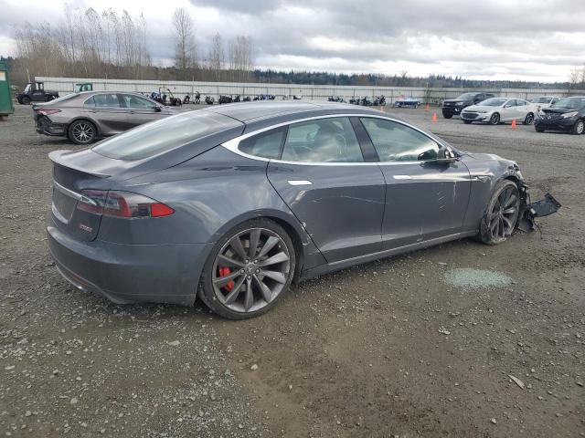 5YJSA1E43GF136321 - 2016 TESLA MODEL S GRAY photo 3