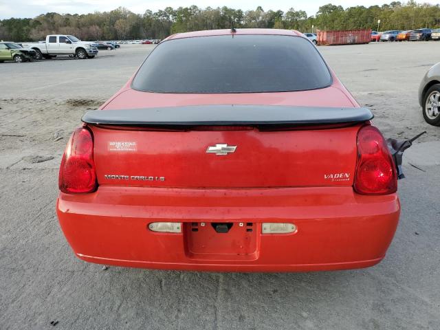 2G1WJ15K769280367 - 2006 CHEVROLET MONTE CARL LS RED photo 6