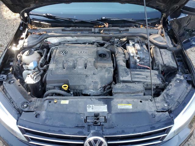 3VWLA7AJ7FM272493 - 2015 VOLKSWAGEN JETTA TDI BLACK photo 11