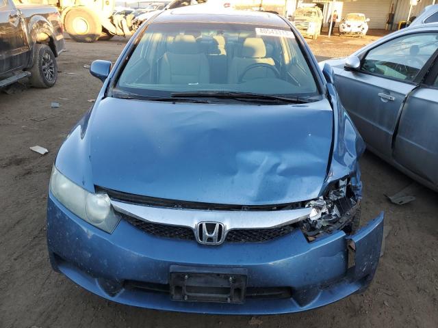 19XFA1F80AE001409 - 2010 HONDA CIVIC EX BLUE photo 5