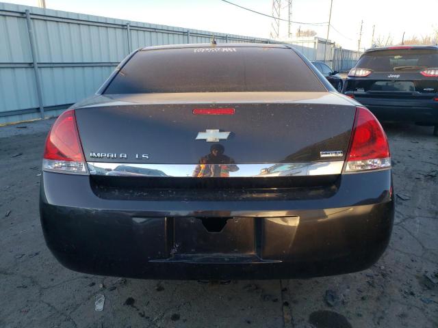 2G1WB57K391114691 - 2009 CHEVROLET IMPALA LS BLACK photo 6