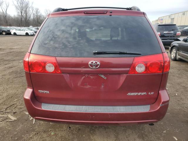 5TDZK23C39S272491 - 2009 TOYOTA SIENNA CE RED photo 6