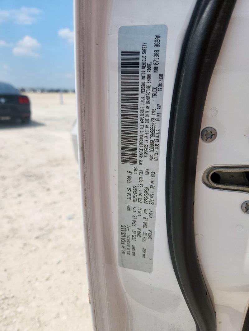 1C6RR6LT9HS855079 - 2017 RAM 1500 SLT WHITE photo 12