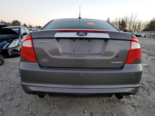 3FAHP0JG3CR101053 - 2012 FORD FUSION SEL GRAY photo 6