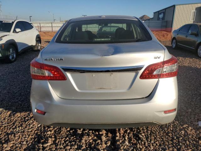 3N1AB7AP5FL629545 - 2015 NISSAN SENTRA S SILVER photo 6