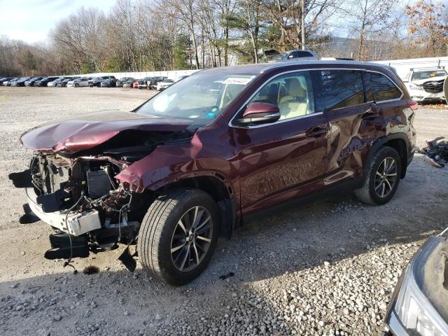 5TDJZRFH5KS965660 - 2019 TOYOTA HIGHLANDER SE BURGUNDY photo 1