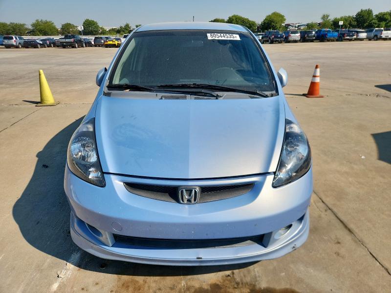JHMGD38668S010091 - 2008 HONDA FIT SPORT BLUE photo 5