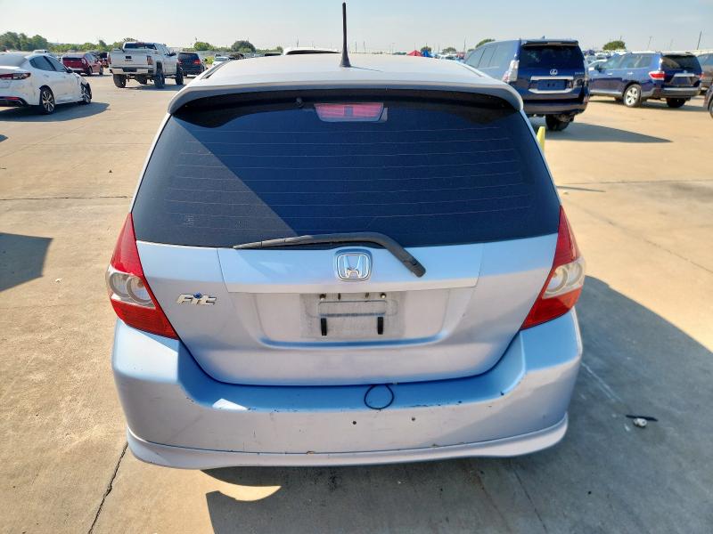 JHMGD38668S010091 - 2008 HONDA FIT SPORT BLUE photo 6