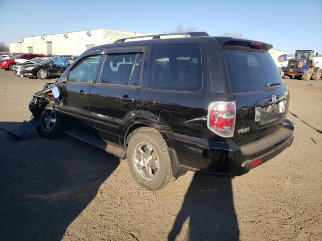 2HKYF18567H526203 - 2007 HONDA PILOT EXL BLACK photo 2