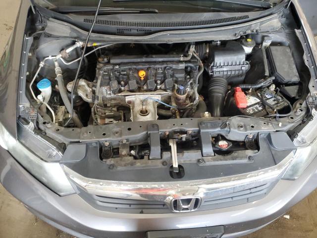 2HGFB2E56CH514814 - 2012 HONDA CIVIC LX GRAY photo 11